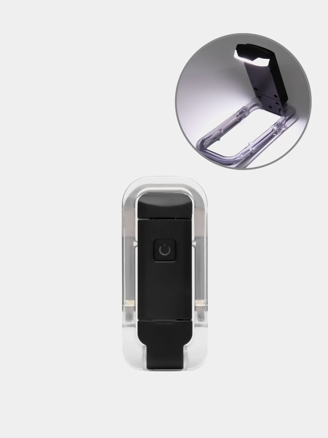 Черный лампа для чтения, на прищепке, USB
