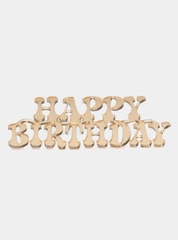 Топпер #Т12 для торта "Happy Birthday" из акрила для украшения торта