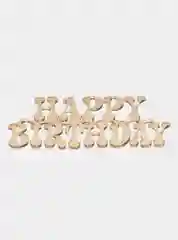 Топпер #Т12 для торта "Happy Birthday" из акрила для украшения торта