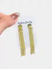 Золотистый хаки женские вечерние длинные серьги, со стразами