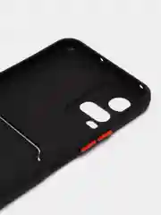 Черный силиконовый чехол для Vivo Y33s / Y21 2021 / Виво у33С / у21 2021, прозрачный, с карманом для карт