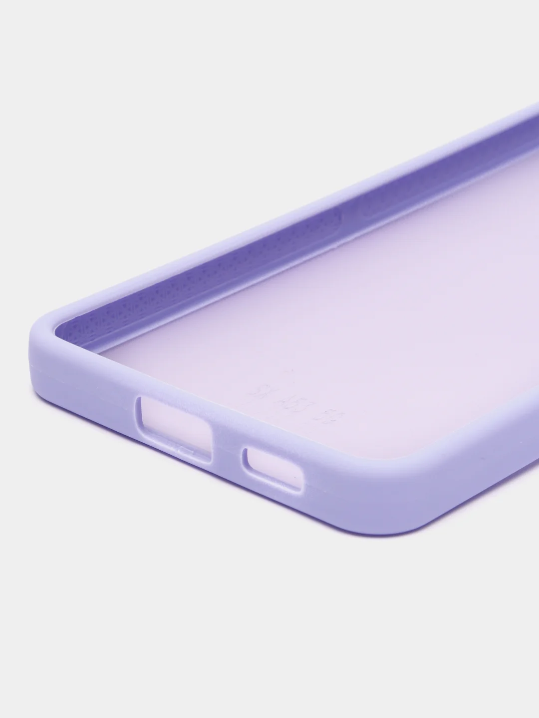 Лавандовый чехол матовый для Samsung Galaxy A53, пластиковый, полупрозрачный, с глянцевой рамкой