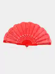 Красный веер кружевной /деревянный складной