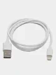 Кабель провод для айфона зарядный iPhone Buro USB (m) - Lightning (m), 0.8 м, белый