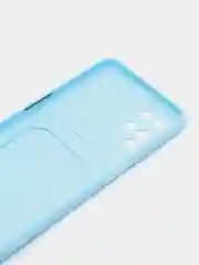 Ледяной силиконовый чехол для Oppo A54 (Оппо А54), с карманом для карт
