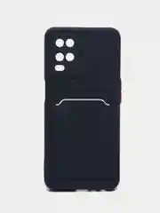 Морской силиконовый чехол для Oppo A54 (Оппо А54), с карманом для карт