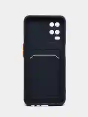 Морской силиконовый чехол для Oppo A54 (Оппо А54), с карманом для карт