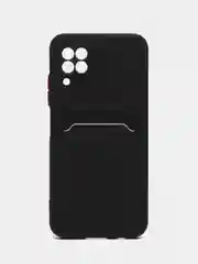 Черный силиконовый чехол для Huawei Nova 6 SE / Nova 7i (Хуавей нова 6 СЕ / Нова 7ай), с карманом
