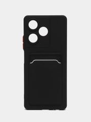 Чехол для Infinix HOT 30 (Инфиникс Хот 30), с карманом для карт