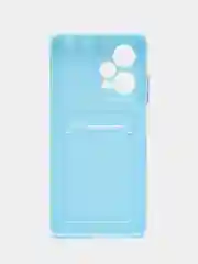 Ледяной силиконовый чехол для Xiaomi Redmi Note 12 Pro 5G, с карманом для карт, прозрачный