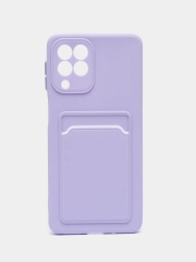 Силиконовый чехол для Samsung Galaxy M53 (Самсунг Галакси М53), с карманом для карт