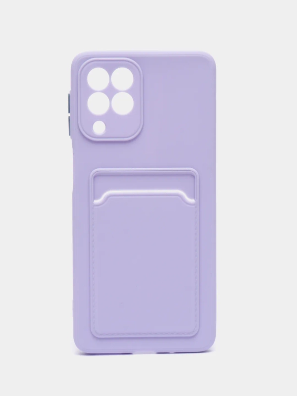 Силиконовый чехол для Samsung Galaxy M53 (Самсунг Галакси М53), с карманом для карт