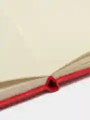 Скетчбук, слоновая кость 140г/м 200х200мм, 80л, КОЖЗАМ, резинка, BRAUBERG ARTCL, красный