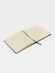 Скетчбук, слоновая кость 140г/м 200х200мм, 80л, КОЖЗАМ, резинка, BRAUBERG ARTCL, черный