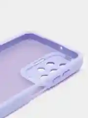 Лавандовый чехол матовый для Samsung Galaxy A23, пластиковый, полупрозрачный, с глянцевой рамкой