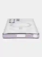 Серебряный чехол-накладка c защитой камеры для Samsung S23 Ultra MagSafe, магнит