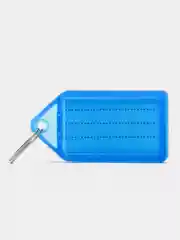 Бирки для ключей КОМПЛЕКТ 20 ШТ., длина 55 мм, инфо-окно 39х22 мм, АССОРТИ, BRAUBERG