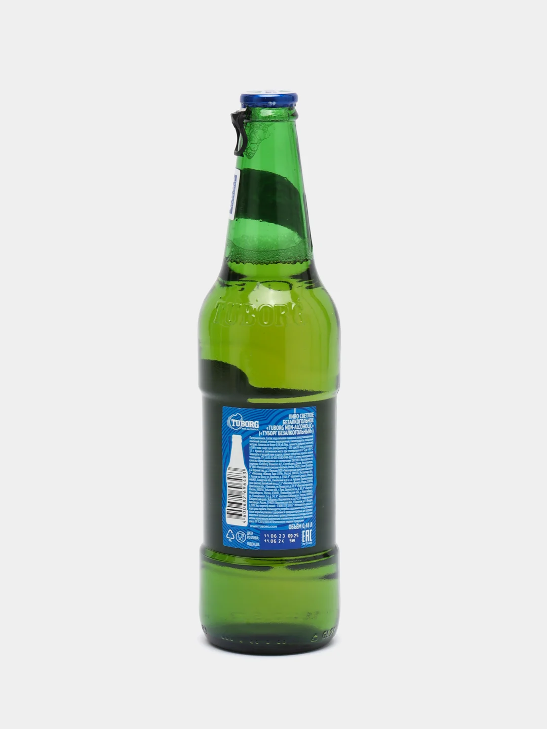 Пиво светлое безалкогольное Tuborg non-alcoholic, 0,48 л