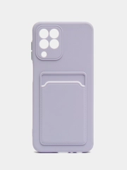 Силиконовый чехол для Samsung Galaxy M33 (Самсунг Галакси М33), с карманом для карт