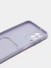 Зеленый силиконовый чехол для Samsung Galaxy M33 (Самсунг Галакси М33), с карманом для карт
