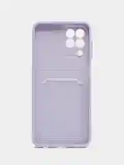 Зеленый силиконовый чехол для Samsung Galaxy M33 (Самсунг Галакси М33), с карманом для карт