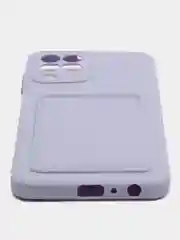 Зеленый силиконовый чехол для Samsung Galaxy M33 (Самсунг Галакси М33), с карманом для карт