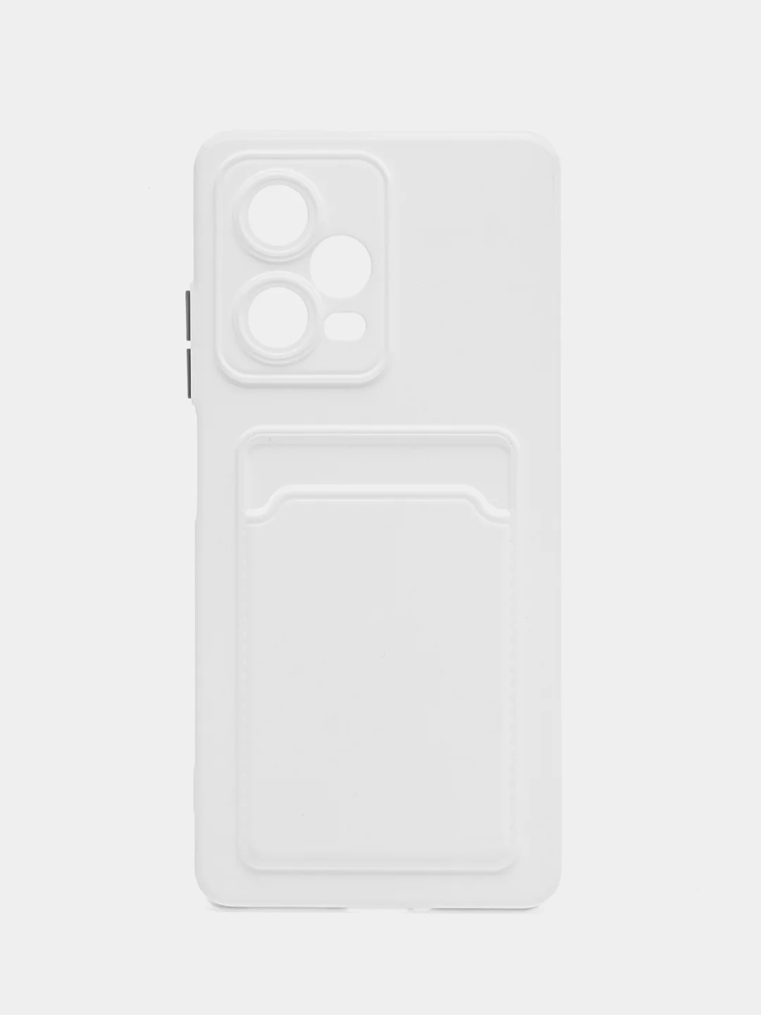 Белый силиконовый чехол для Xiaomi Redmi Note 12 Pro 5G, с карманом для карт, прозрачный