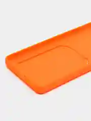 Оранжевый силиконовый чехол для Xiaomi Redmi Note 12 Pro 5G, с карманом для карт, прозрачный