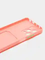 Розовый силиконовый чехол для Xiaomi Redmi Note 12 Pro 5G, с карманом для карт, прозрачный