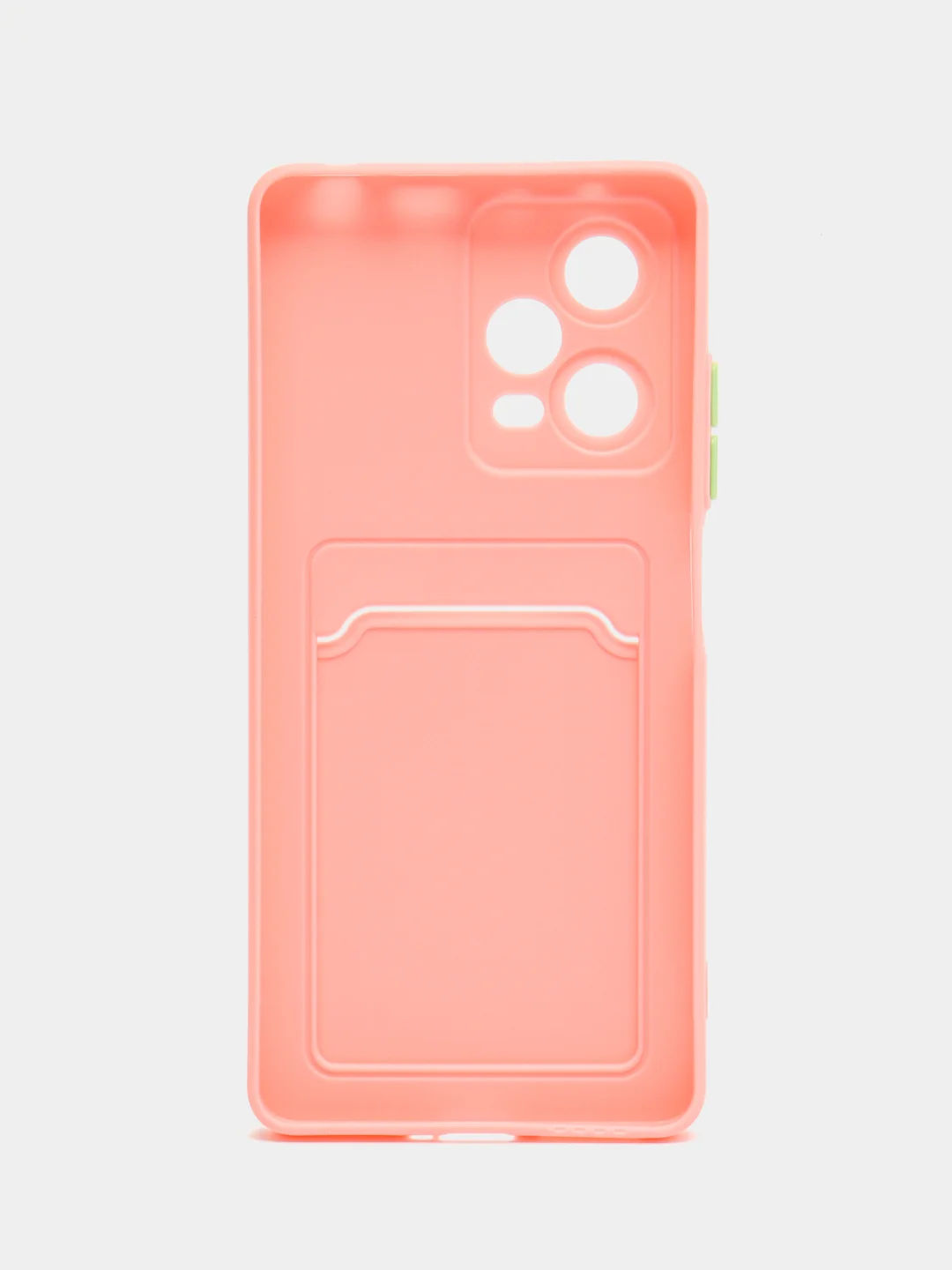 Розовый силиконовый чехол для Xiaomi Redmi Note 12 Pro 5G, с карманом для карт, прозрачный