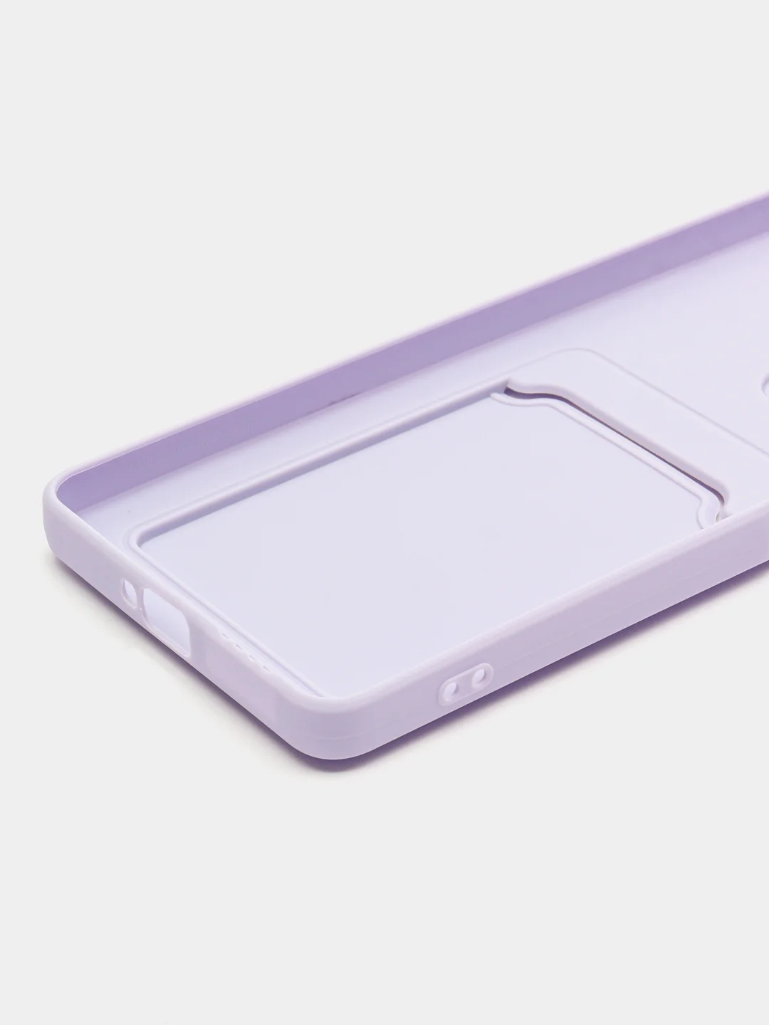 Синий меланж силиконовый чехол для Xiaomi Redmi Note 12 Pro 5G, с карманом для карт, прозрачный