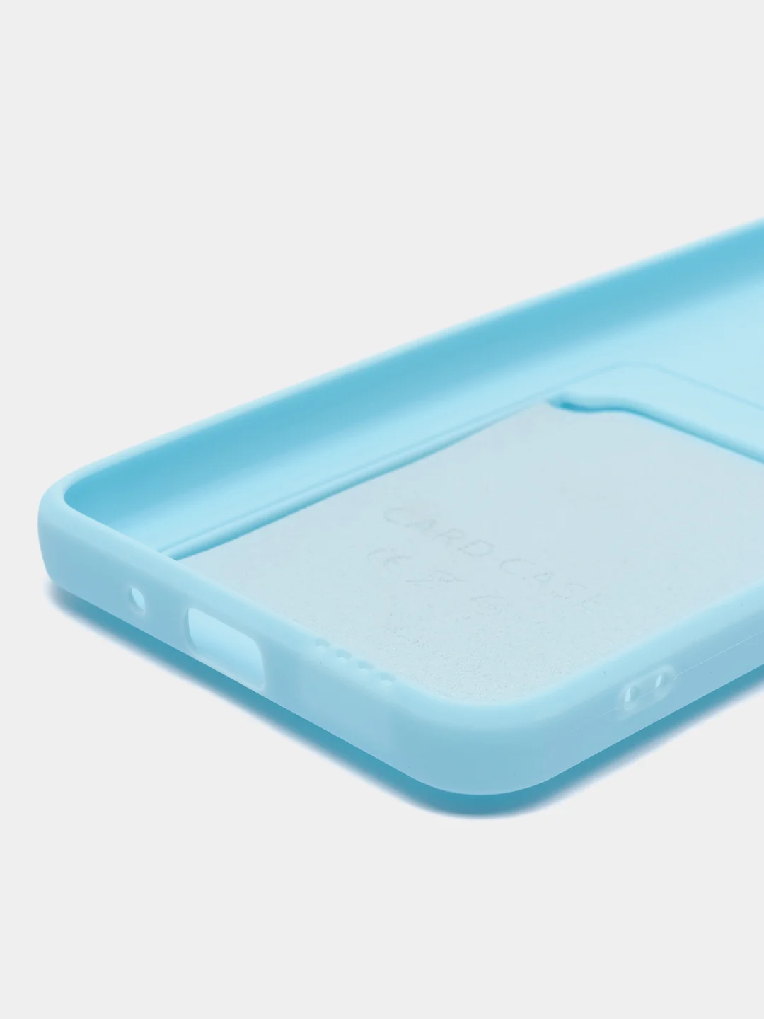 Бежевый чехол для Xiaomi Redmi 9A, Сяоми Редми 9А, силиконовый, с карманом для карты