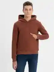 Коричневый худи мужское с начесом
