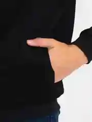 Черный бомбер мужской, искусственная замша