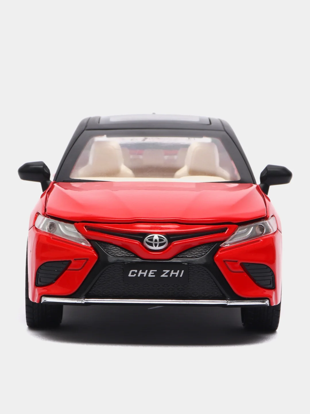 Красный металлическая машинка Che Zhi 1:24 Toyota Camry Sport CZ130A, инерционная, свет, звук
