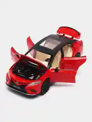 Красный металлическая машинка Che Zhi 1:24 Toyota Camry Sport CZ130A, инерционная, свет, звук