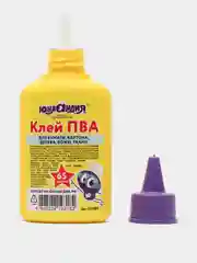 Клей ПВА канцелярский жидкий Юнландия, бумага, картон, дерево, 65 г, 227380