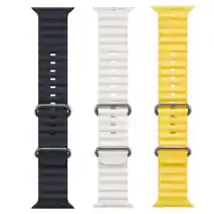 Ремешок для часов Apple Watch 42, 44, 45, 49 мм, Ocean band, ULTRA, силикон
