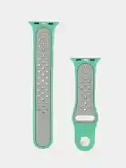 Ледяной ремешок для Apple Watch 3,4,5 поколения 38/40 мм. двухцветный, силиконовый