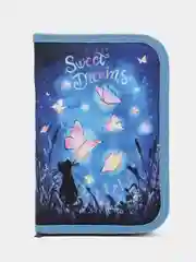 Пенал BRAUBERG с наполнением, 1 отделение, 1 отк планка,24 предмета,21х14 см, Sweet dreams
