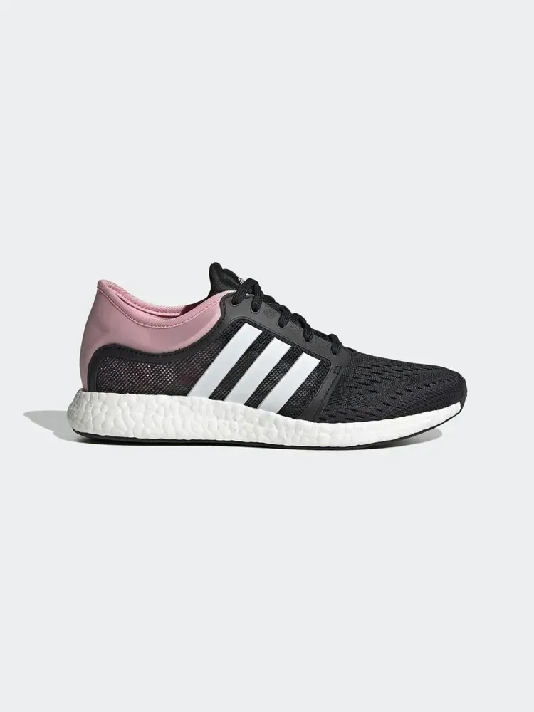 Черный кроссовки женские Adidas CC Rocket Boost "Black White Pink" (WMNS) GY0485