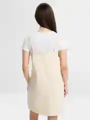 Бежевый сарафан женский