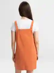 Оранжевый сарафан женский