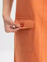 Оранжевый сарафан женский