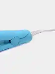 Голубой утюжок для волос, мини плойка гофре дорожная