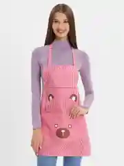 Красный фартук кухонный влагостойкий с карманом