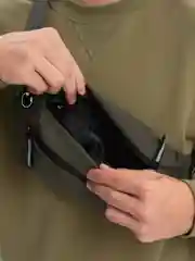 Песочный хаки сумка на пояс, через плечо