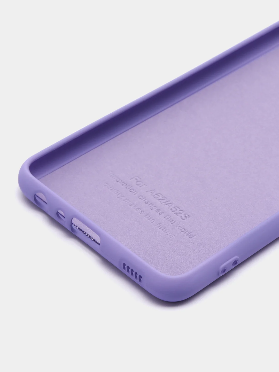 Аметистовый чехол Samsung Galaxy A52 / A52s, Галакси А52, силиконовый Silicone Cover с закрытым низом