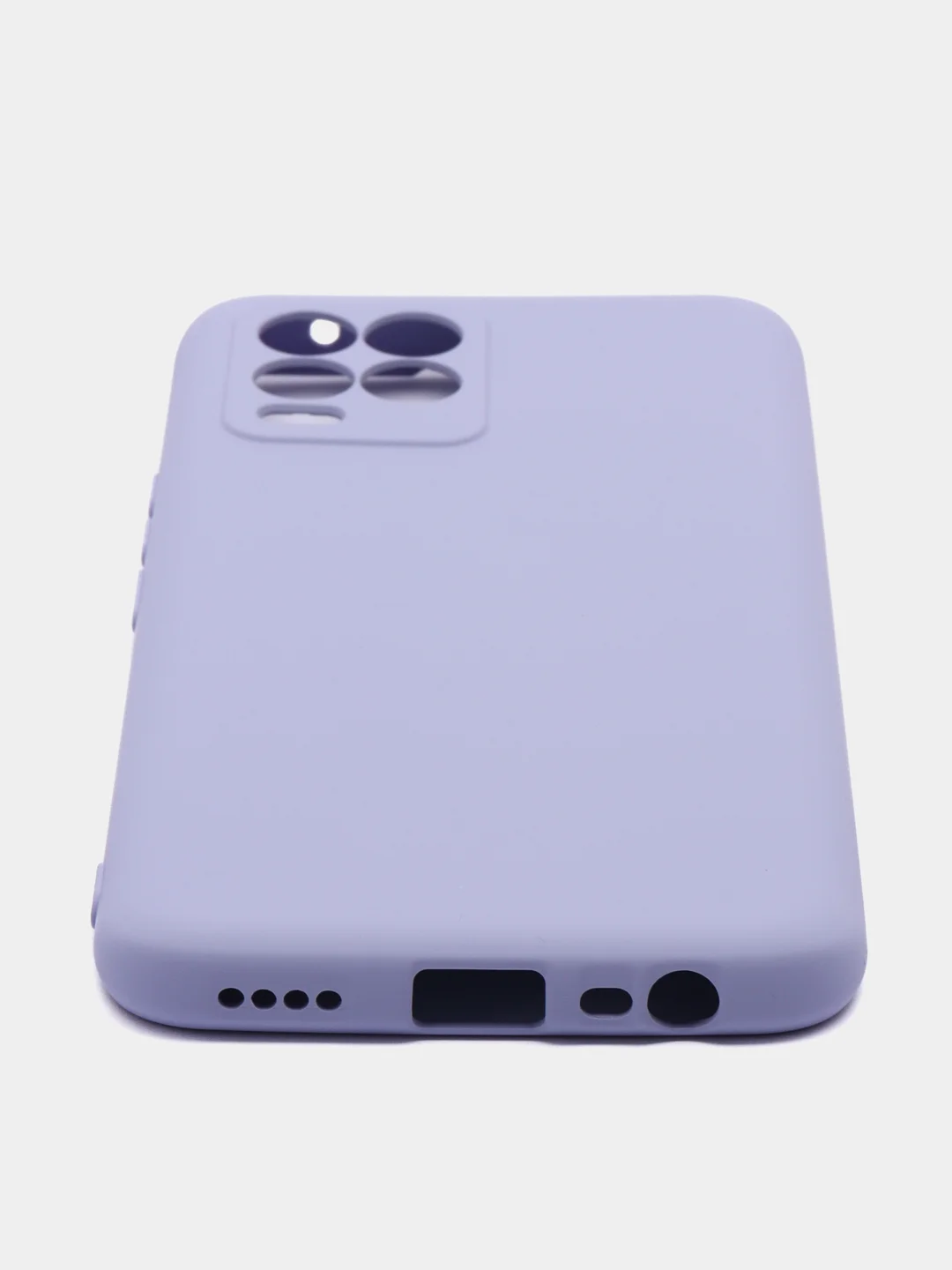 Лавандовый чехол Silicone Cover для Realme 8/8 Pro (Реалми 8/8 про), силиконовый