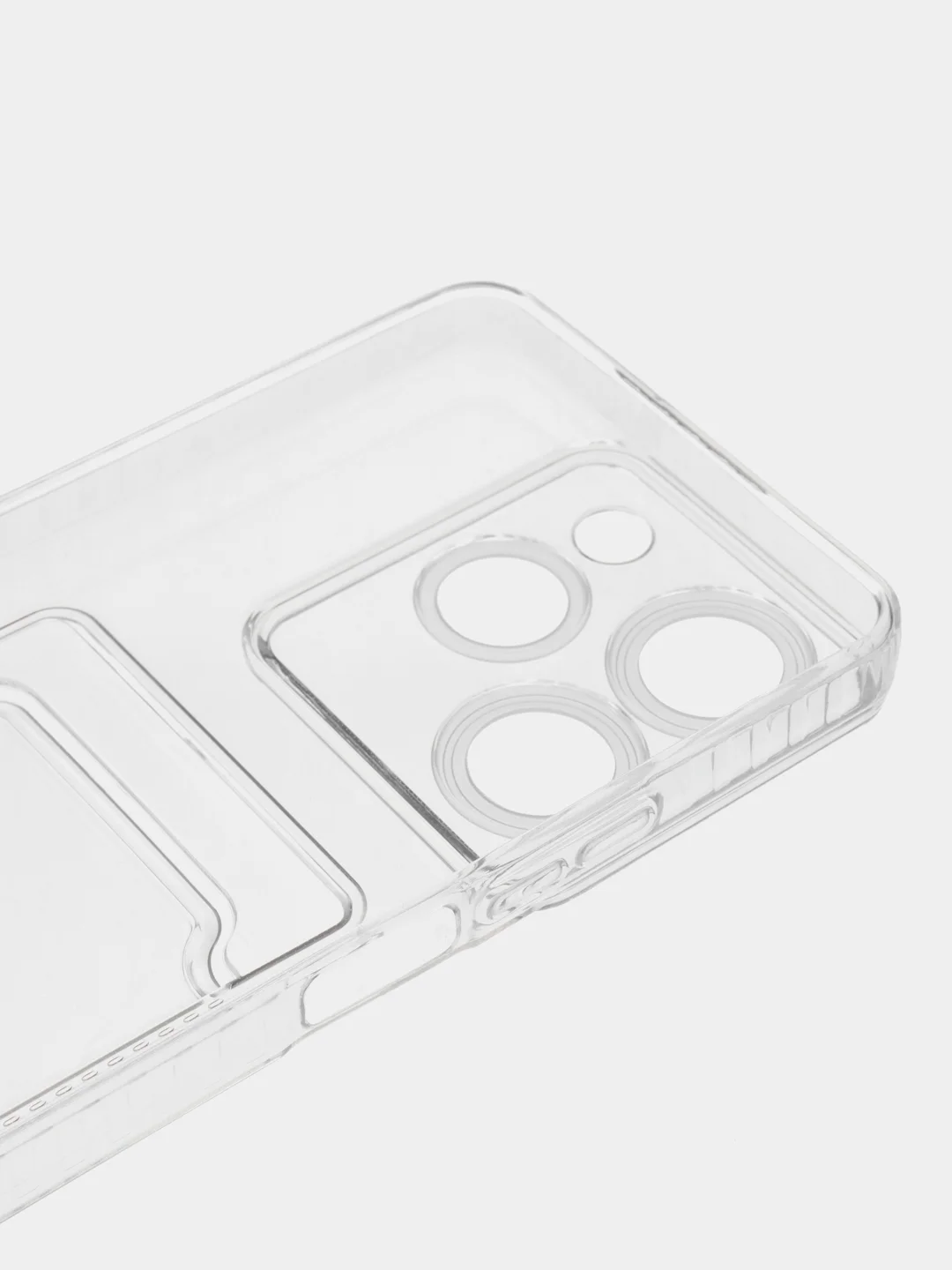 Марсала чехол противоударный Tecno Spark 10 Pro, Спарк 10 Про, прозрачный, с карманом для карты